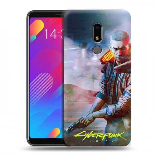 Дизайнерский пластиковый чехол для Meizu M8 Lite Cyberpunk 2077