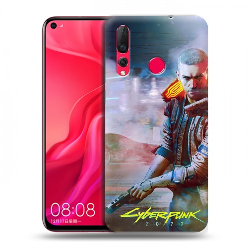 Дизайнерский пластиковый чехол для Huawei Nova 4 Cyberpunk 2077