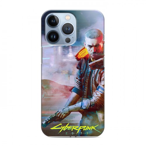 Дизайнерский силиконовый чехол для Iphone 13 Pro Cyberpunk 2077