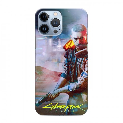 Дизайнерский силиконовый чехол для Iphone 13 Pro Max Cyberpunk 2077