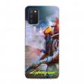 Дизайнерский силиконовый с усиленными углами чехол для Samsung Galaxy A03s Cyberpunk 2077