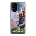 Дизайнерский силиконовый чехол для XIaomi Poco F5 Cyberpunk 2077