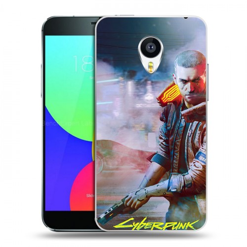 Дизайнерский пластиковый чехол для Meizu MX4 Pro Cyberpunk 2077