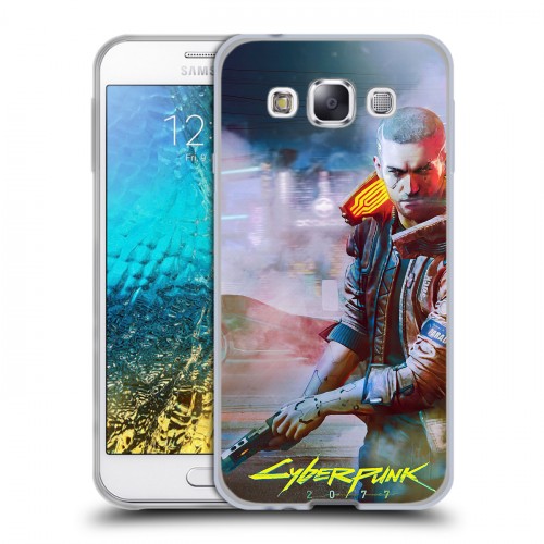 Дизайнерский пластиковый чехол для Samsung Galaxy E5 Cyberpunk 2077