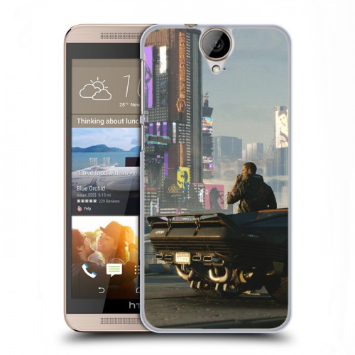 Дизайнерский пластиковый чехол для HTC One E9+ Cyberpunk 2077