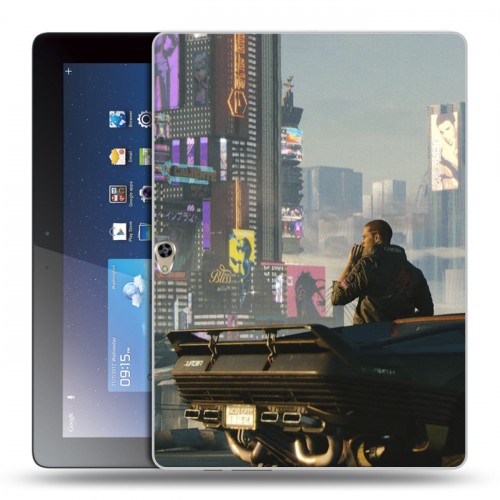 Дизайнерский силиконовый чехол для Huawei MediaPad M2 10 Cyberpunk 2077