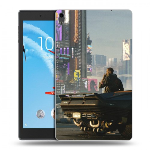 Дизайнерский силиконовый чехол для Lenovo Tab 4 8 Plus Cyberpunk 2077