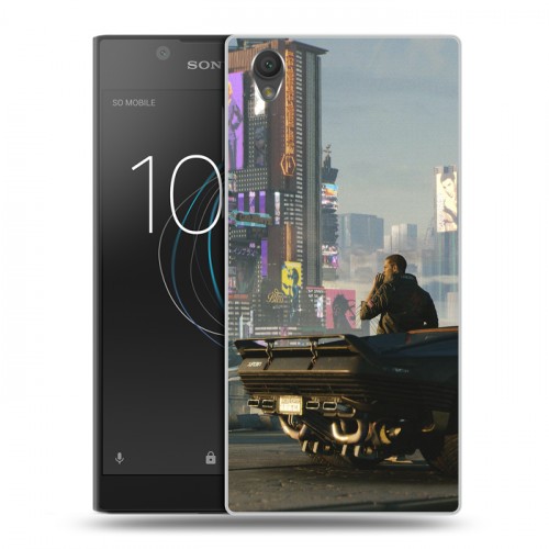 Дизайнерский пластиковый чехол для Sony Xperia L1 Cyberpunk 2077