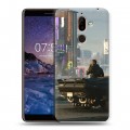 Дизайнерский пластиковый чехол для Nokia 7 Plus Cyberpunk 2077