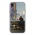 Дизайнерский пластиковый чехол для Iphone Xr Cyberpunk 2077