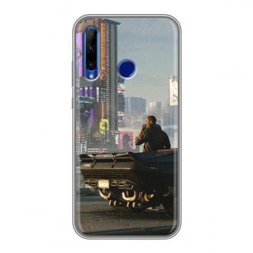 Дизайнерский силиконовый чехол для Huawei Honor 10i Cyberpunk 2077