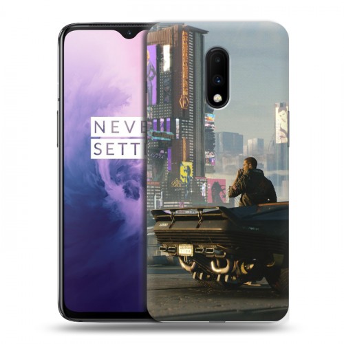 Дизайнерский пластиковый чехол для OnePlus 7 Cyberpunk 2077