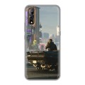 Дизайнерский силиконовый с усиленными углами чехол для Vivo V17 Neo Cyberpunk 2077