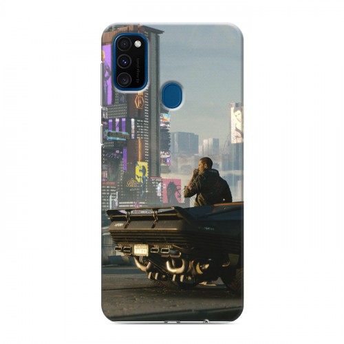 Дизайнерский силиконовый чехол для Samsung Galaxy M30s Cyberpunk 2077