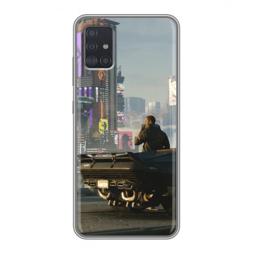 Дизайнерский силиконовый чехол для Samsung Galaxy A51 Cyberpunk 2077