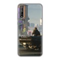 Дизайнерский силиконовый чехол для Huawei Y8p Cyberpunk 2077