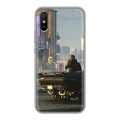 Дизайнерский силиконовый чехол для Xiaomi RedMi 9A Cyberpunk 2077