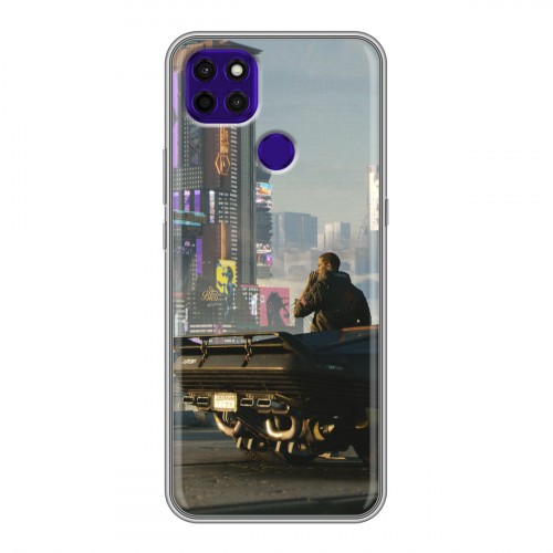 Дизайнерский силиконовый с усиленными углами чехол для Lenovo K12 Pro Cyberpunk 2077