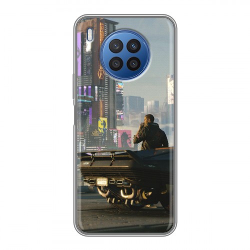 Дизайнерский силиконовый чехол для Huawei Nova 8i Cyberpunk 2077