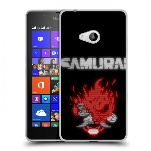 Дизайнерский пластиковый чехол для Microsoft Lumia 540 Cyberpunk 2077