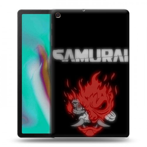 Дизайнерский силиконовый чехол для Samsung Galaxy Tab A 10.1 (2019) Cyberpunk 2077