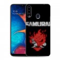 Дизайнерский пластиковый чехол для Samsung Galaxy A20s Cyberpunk 2077