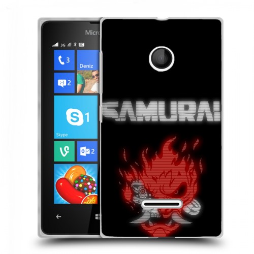 Дизайнерский пластиковый чехол для Microsoft Lumia 435 Cyberpunk 2077