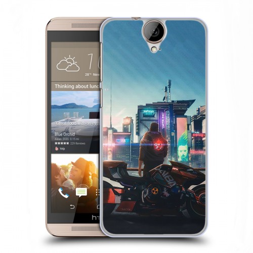 Дизайнерский пластиковый чехол для HTC One E9+ Cyberpunk 2077