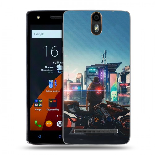 Дизайнерский силиконовый чехол для Wileyfox Storm Cyberpunk 2077