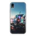 Дизайнерский пластиковый чехол для Iphone Xr Cyberpunk 2077