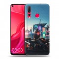 Дизайнерский пластиковый чехол для Huawei Nova 4 Cyberpunk 2077