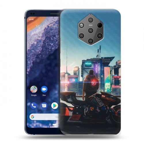 Дизайнерский силиконовый чехол для Nokia 9 PureView Cyberpunk 2077