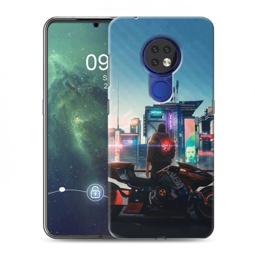 Дизайнерский силиконовый чехол для Nokia 6.2 Cyberpunk 2077