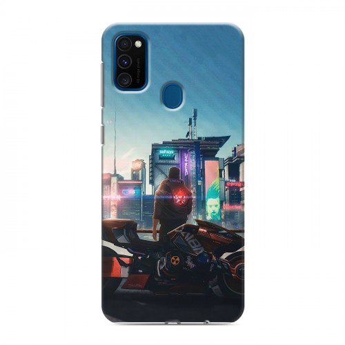 Дизайнерский силиконовый чехол для Samsung Galaxy M30s Cyberpunk 2077