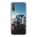 Дизайнерский силиконовый чехол для Huawei Y8p Cyberpunk 2077