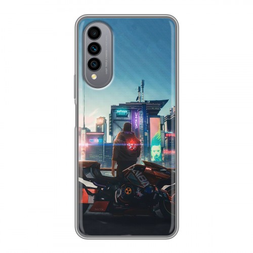 Дизайнерский силиконовый чехол для Wiko T50 Cyberpunk 2077