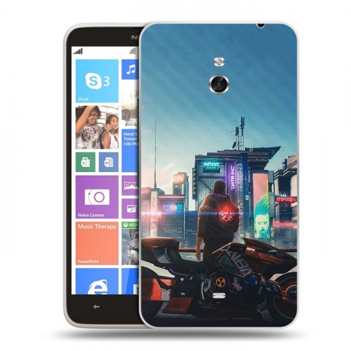 Дизайнерский пластиковый чехол для Nokia Lumia 1320 Cyberpunk 2077