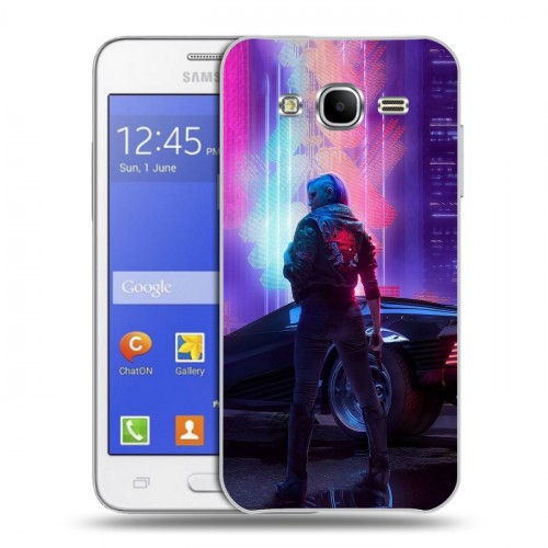 Дизайнерский силиконовый чехол для Samsung Galaxy J7 Cyberpunk 2077