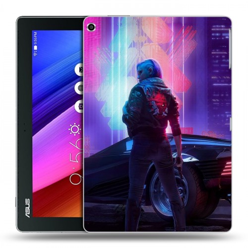 Дизайнерский силиконовый чехол для ASUS ZenPad 10 Cyberpunk 2077