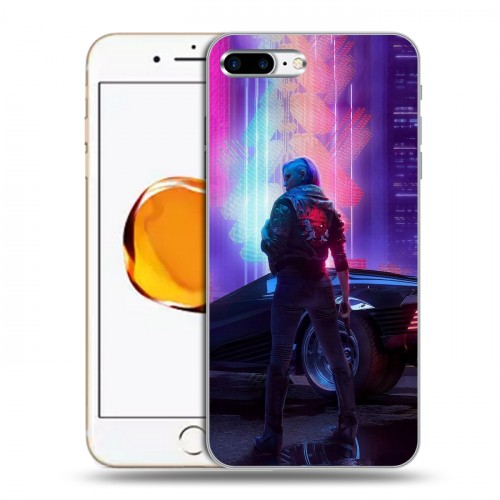 Дизайнерский пластиковый чехол для Iphone 7 Plus / 8 Plus Cyberpunk 2077