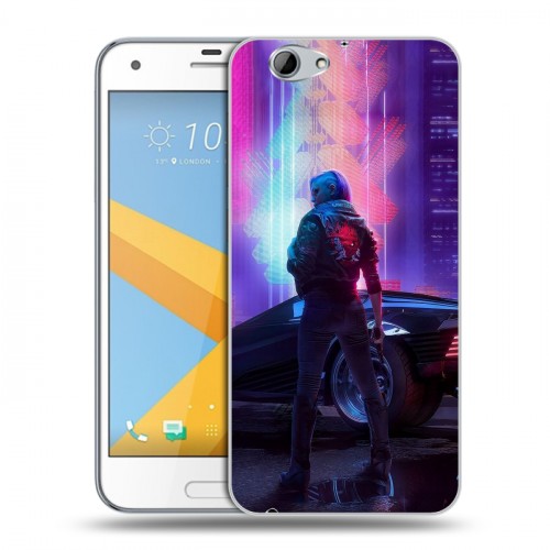 Дизайнерский пластиковый чехол для HTC One A9S Cyberpunk 2077