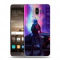 Дизайнерский пластиковый чехол для Huawei Mate 9 Cyberpunk 2077