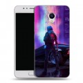 Дизайнерский силиконовый чехол для Meizu M5s Cyberpunk 2077