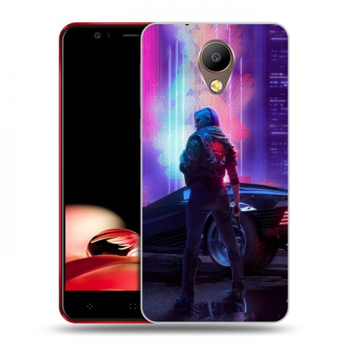 Дизайнерский пластиковый чехол для Elephone P8 Cyberpunk 2077