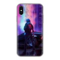 Дизайнерский силиконовый чехол для Iphone x10 Cyberpunk 2077