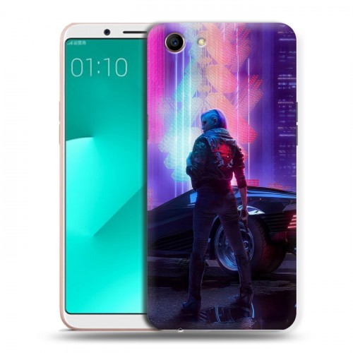 Дизайнерский пластиковый чехол для OPPO A83 Cyberpunk 2077