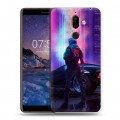 Дизайнерский пластиковый чехол для Nokia 7 Plus Cyberpunk 2077