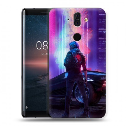 Дизайнерский пластиковый чехол для Nokia 8 Sirocco Cyberpunk 2077