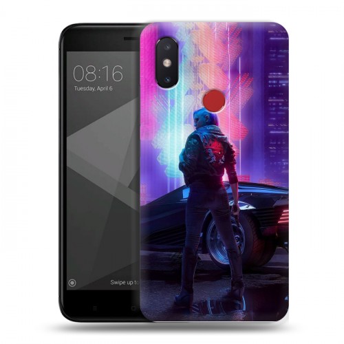 Дизайнерский пластиковый чехол для Xiaomi Mi8 SE Cyberpunk 2077