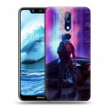 Дизайнерский силиконовый чехол для Nokia 5.1 Plus Cyberpunk 2077